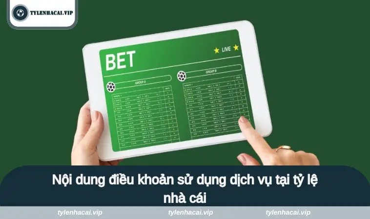 dieu khoan su dung 3 Nội dung điều khoản sử dụng dịch vụ tại tỷ lệ nhà cái